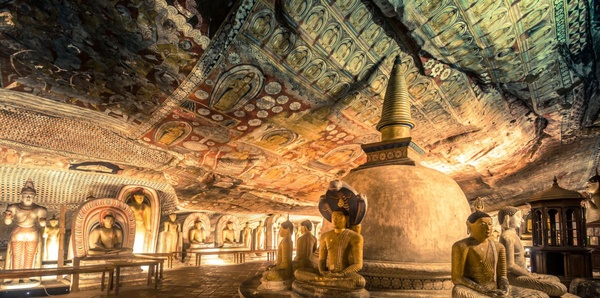 Dambulla ancient cave temple, Sri Lanka
